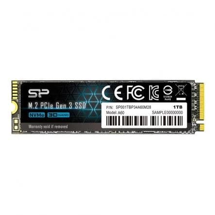 SSD SP A60 1TB PCIe Gen 3x4 M.2 2280 "SP001TBP34A60M28"