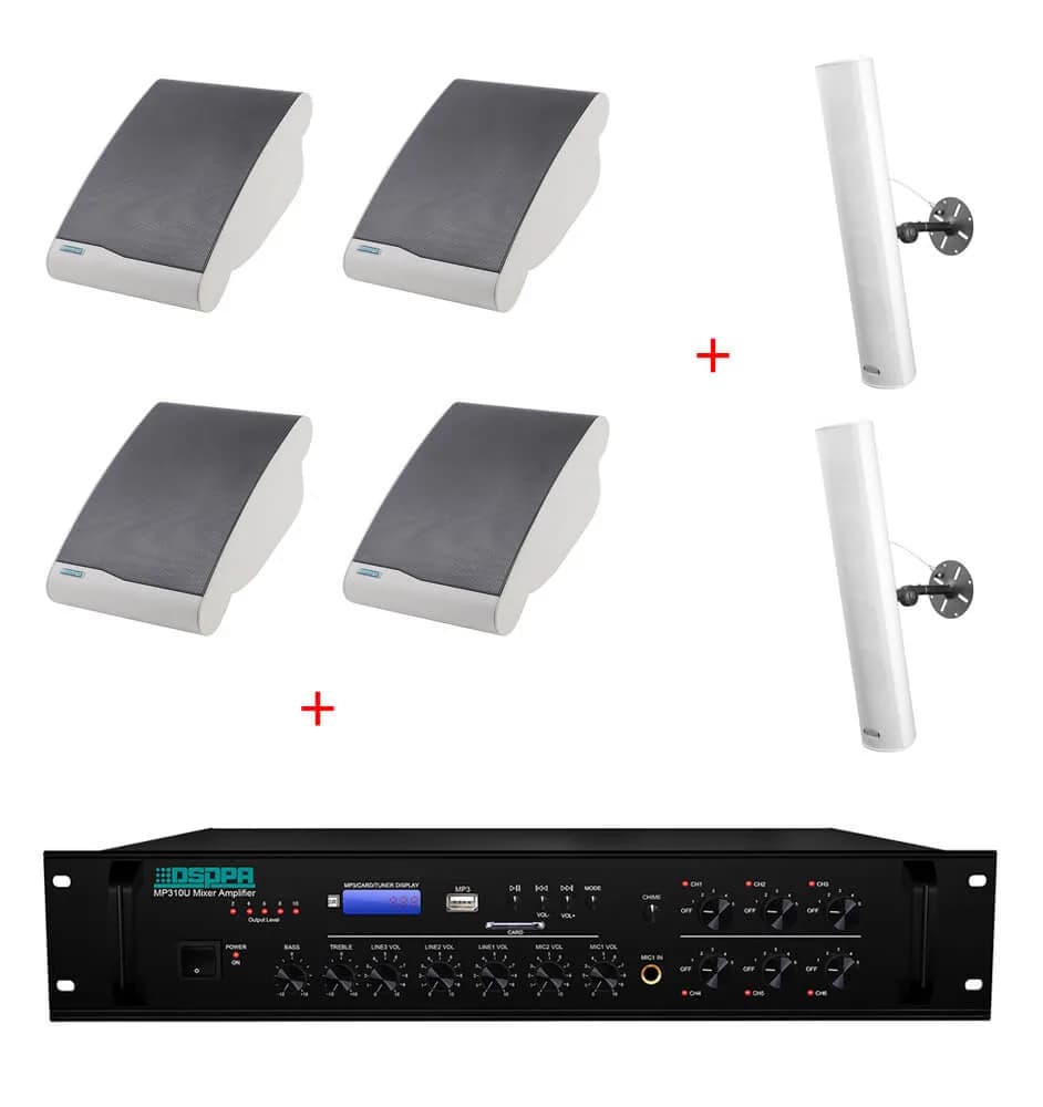 Pachet Sonorizare Biserica 250W Interior / Exterior, Multizona