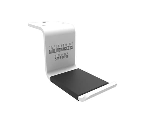 Suport de casti Multibrackets MB-1855, cu prindere de birou, alb