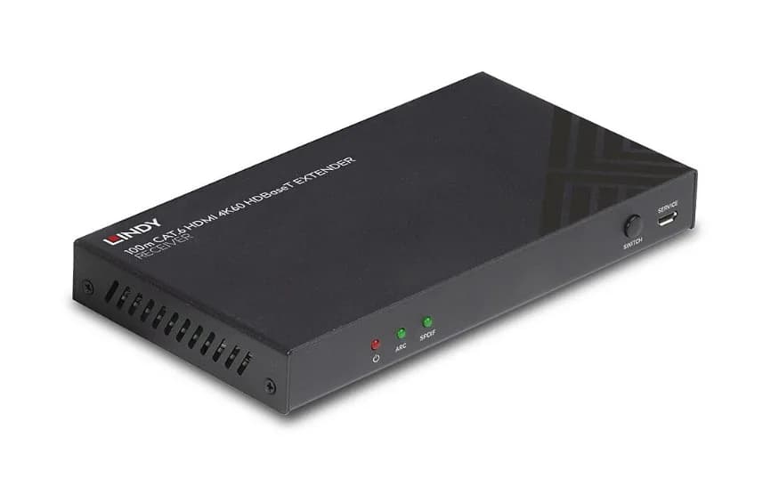 Receptor HDBaseT Cat.6 HDMI 4K60, audio, IR și RS-232, 100 m, Lindy 38342