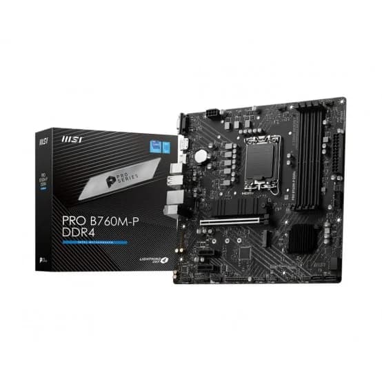Placa de baza PRO B760M-P DDR4, Intel B760, Socket 1700, mATX "7E02-001R"