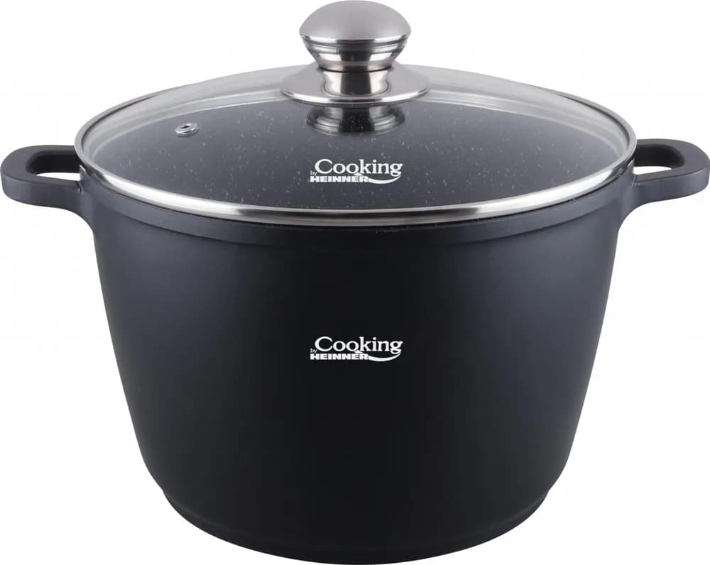 OALA ALUMINIU TURNAT+CAPAC, 28 cm x 20 cm, 10 L, DARK LINE, COOKING BY HEINNER