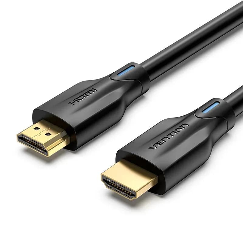 Cablu video Vention, HDMI (T) la HDMI (T), 1m, rezolutie 8K la 60Hz, conectori auriti, negru, "AANBF" - 6922794743489