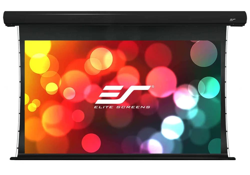 Ecran proiectie electric perete/tavan, 244 x 137cm, Tensionat, EliteScreens Saker SKT110UHW-E12, format 16:9, drop 30cm