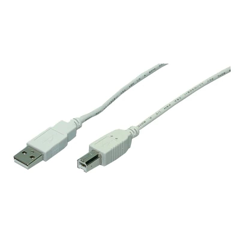 CABLU USB LOGILINK pt. imprimanta, USB 2.0 (T) la USB 2.0 Type-B (T), 2m, gri, "CU0007"
