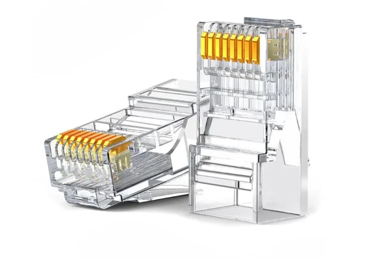 MUFA RJ-45 Ugreen, "NW120" pt. cablu UTP, Cat6, RJ-45 (T), plastic, unshielded, 50 buc, "50962" - 6957303859627