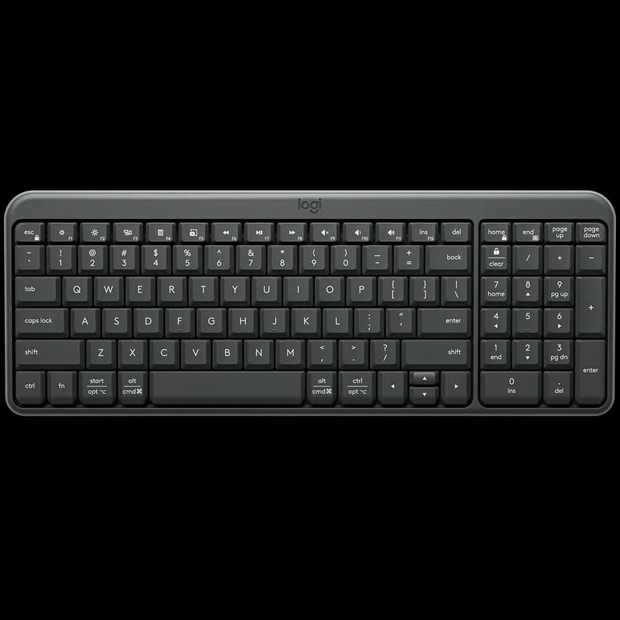 LOGITECH K250 - GRAPHITE - US INTL - 2.4GHZ/BT - INTNL-973 "920-013451"