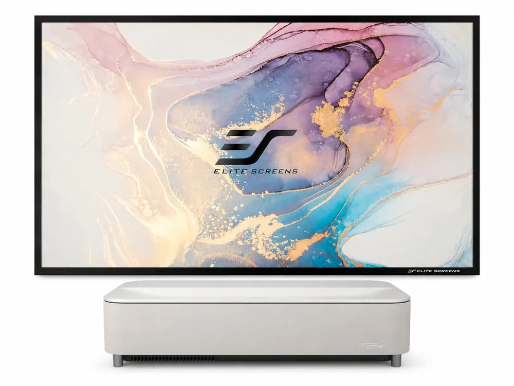 Pachet Epson Lifestudio Grand Plus EH-LS970W + Elite Screens AR100H-CLR3, UST 4K, 4000 lumeni, Google TV, Sound by Bose