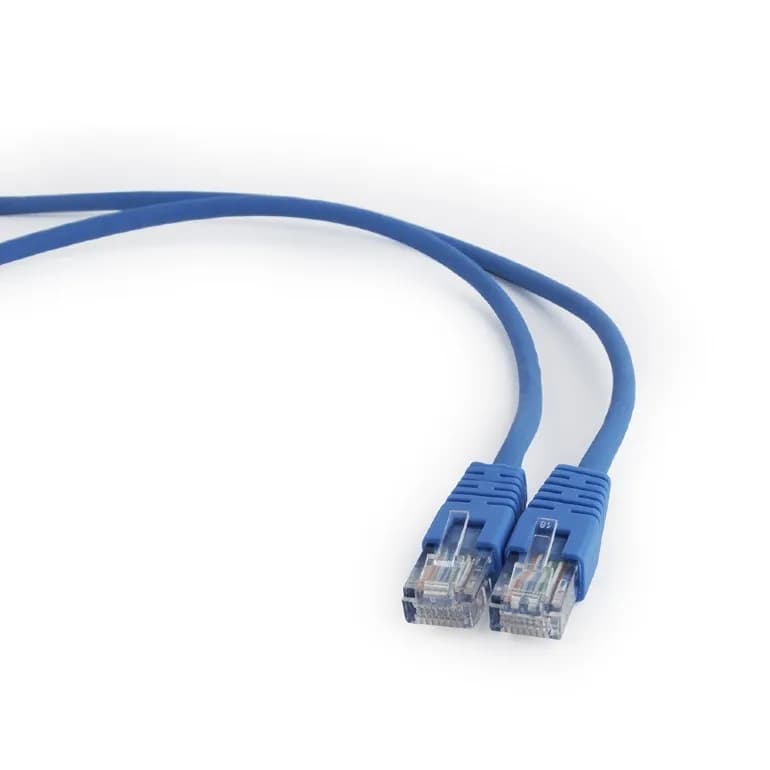 PATCH CORD UTP GEMBIRD Cat5e, cupru-aluminiu, 0.25 m, albastru, AWG26, "PP12-0.25M/B"