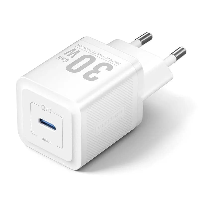 Alimentator retea Vention, 30W, 1 x USB-C, alb, "FEZW0-EU" -6922794790223