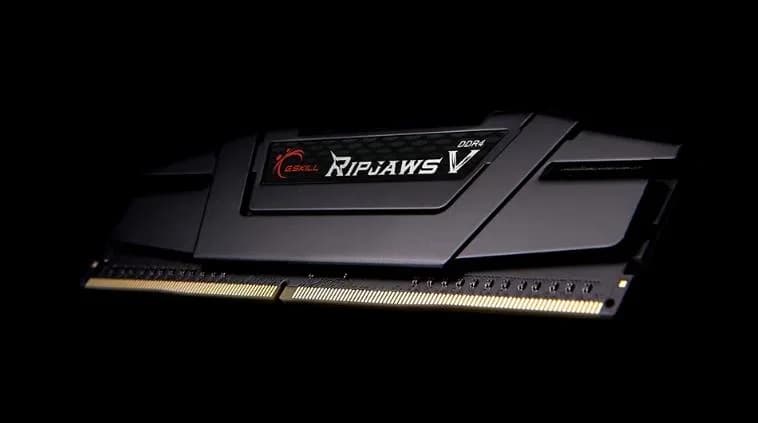Memorie DDR G.Skill - gaming "Ripjaws V" DDR4 16GB frecventa 3200 MHz, 1 modul, radiator, latenta CL16, "F4-3200C16S-16GVK"