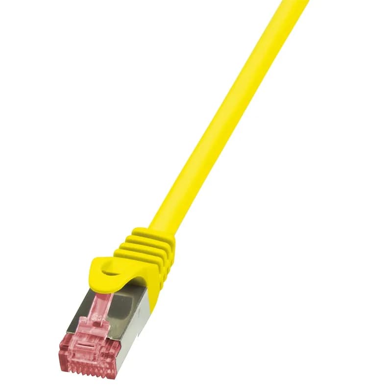 PATCH CORD S/FTP LOGILINK Cat6, LSZH, cupru, 0.25 m, galben, AWG27, dublu ecranat "CQ2017S"