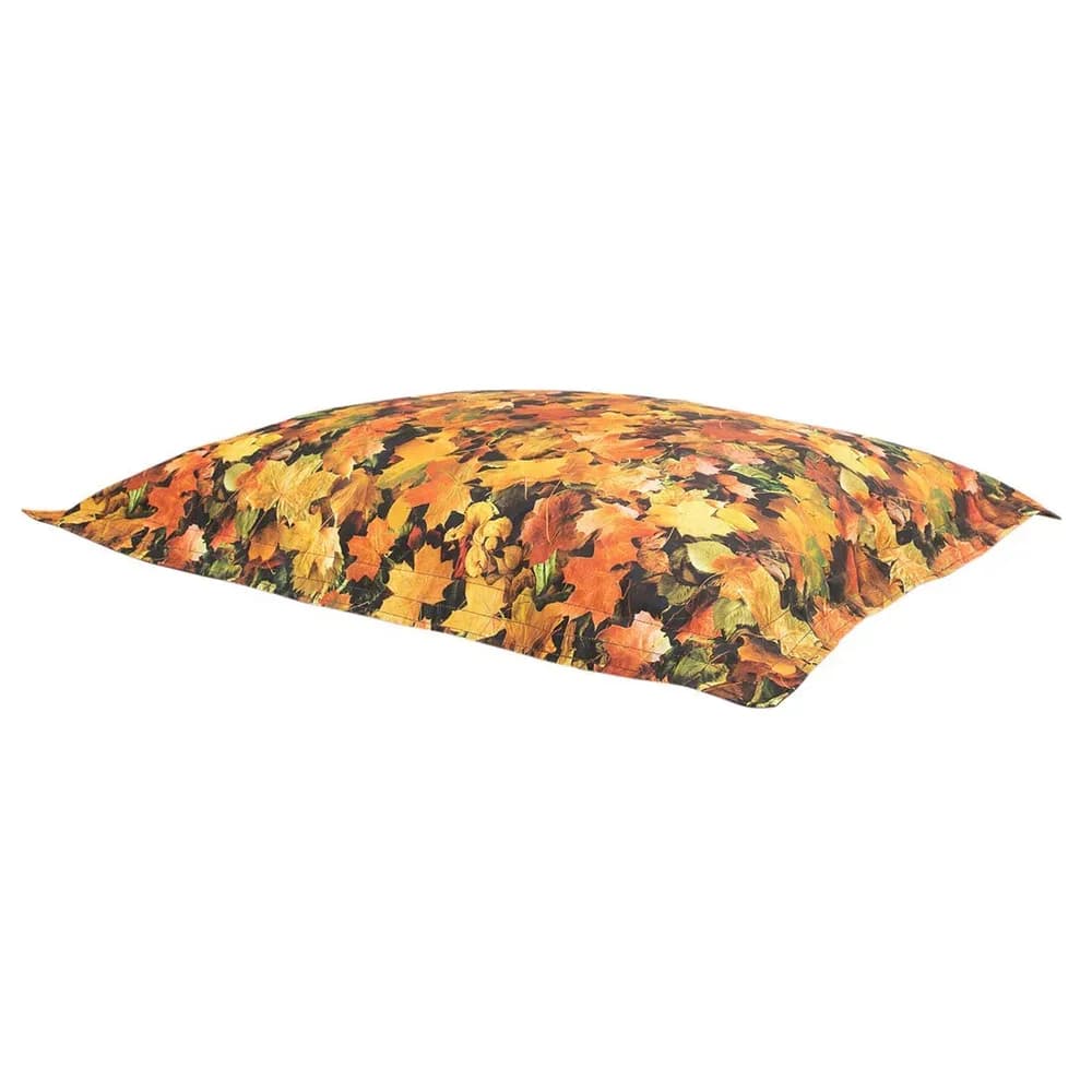 Seninătate sezonieră: Pernă de podea puf cu Frunze de toamnă – 100cm x 125cm