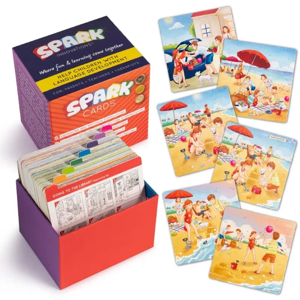 Cartonașe Spark de Secvențiere și Povestire pentru Logopedie – Set 1