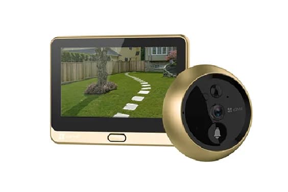 Vizor Wireless EZVIZ,CS-DP2C-A0-6E2WPFBS;1/3" Progressive Scan CMOS, 2.0 mm @ F2.2, visual angle (diagonal):155°,ICR infrared filter,Max. 5 m, 1080p / 2MP, 15fps, PIR angle 110°, Max. 5m (20 ft), MicroSD card(max. 256 GB), Built-in high sensitivity microphone,Built-in high-power speaker,PIR motion