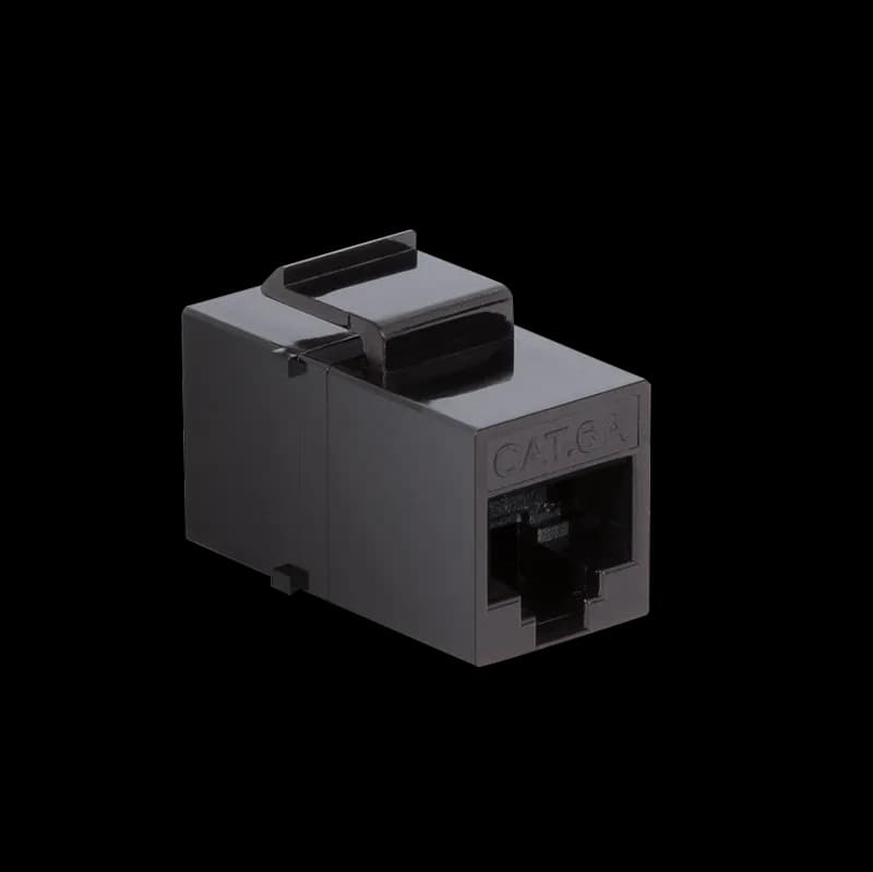 CUPLA RJ-45 LOGILINK pt. cablu UTP, Cat6a, 2 x RJ-45 (T), neecranat, montare prin clipsare, keystone, latime 14.7mm, "NK4014"