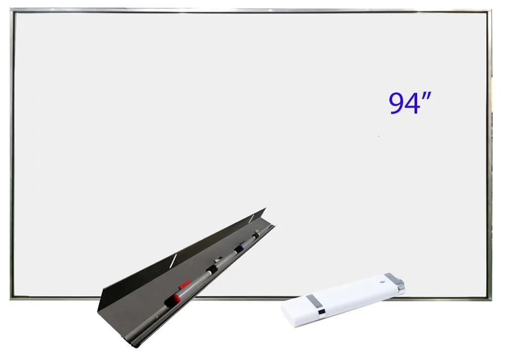 Tabla interactiva wireless 94" IBOARD IB-94Q4,16:9 tehnologie tactila IR, pentray inteligent, Zoom Meetings, Google Meet, Google Classroom, Microsoft Teams, Blue Jeans, Cisco Webex Meetings, Join.me, Zoho Meetings, Skype for business, GoToMeeting, Starleaf sau orice alta aplicatie de invatamant la