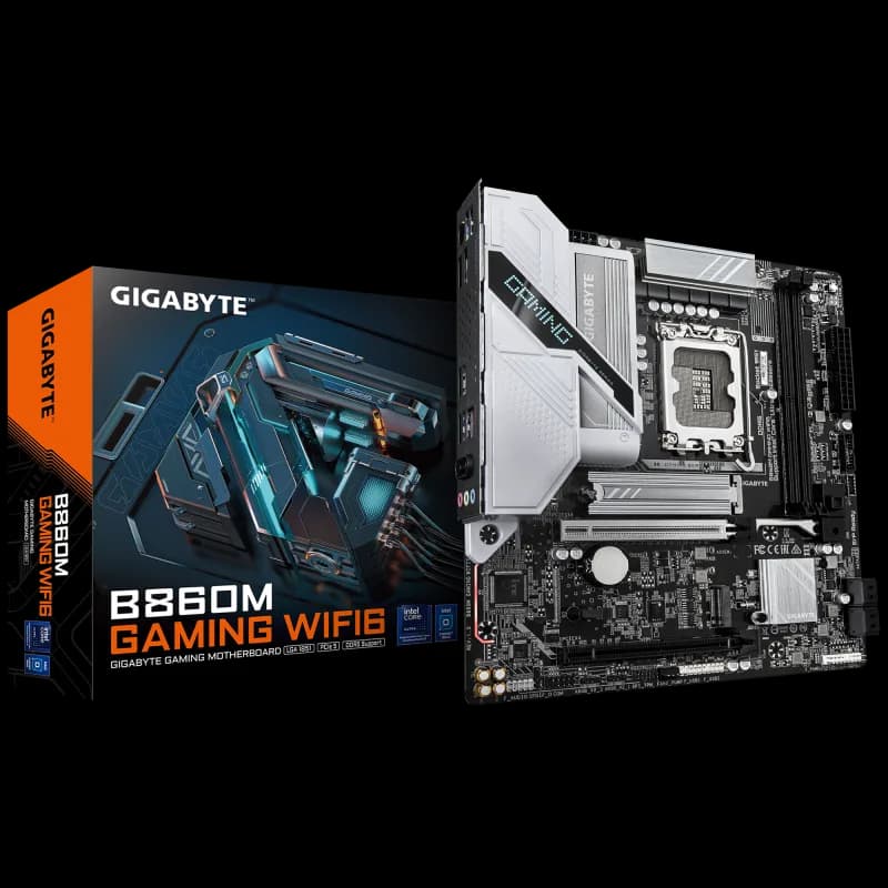 Placa de baza Gigabyte B860M GAMING WIFI6, Socket 1851, DDR5, Micro-ATX