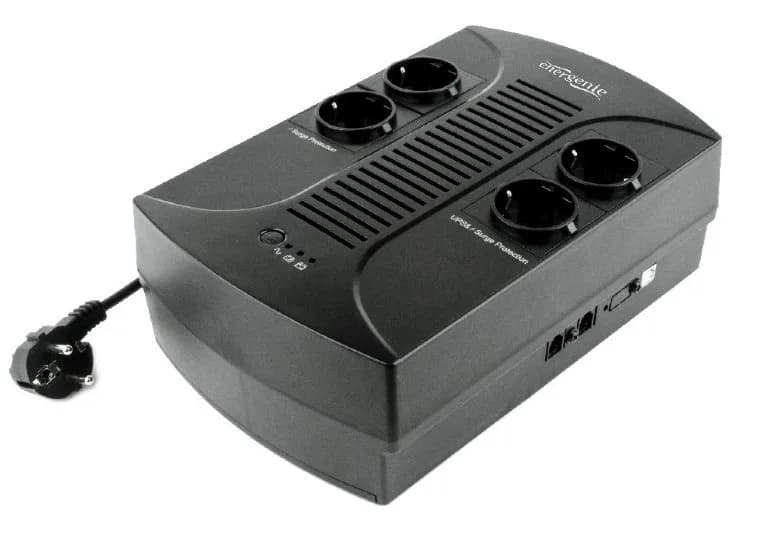 UPS GEMBIRD, Line Int., brick, 850VA/510W, AVR, Schuko x 4, 1 x baterie 12V/8Ah, LED, back-up 1 - 10 min., "EG-UPS-002"