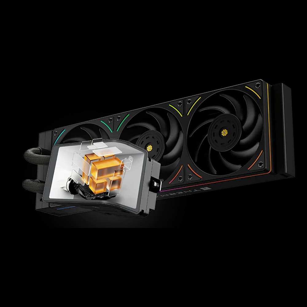 COOLER Thermalright "Wonder Vision 360 UB Argb Black", skt. Intel si AMD, racire cu lichid AIO, 3 x 120mm, 2150 rpm, pompa 6400 rpm, ecran AMOLED 6.67", ARGB, negru, "Wonder Vision 360 UB Argb Black"