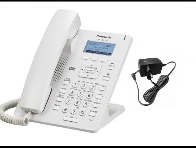 Telefon SIP Panasonic KX-HDV130X (alimentator inclus KX-A423) "KX-HDV130X-W"