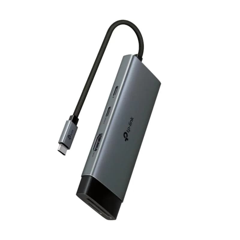 Hub USB TP-Link UH7020C, USB-C, 7 porturi, HDMI, Negru