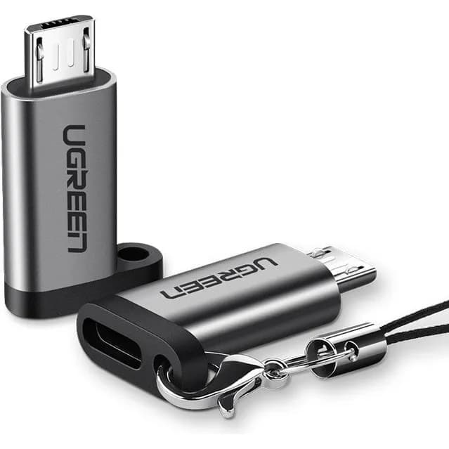 ADAPTOR Ugreen, "US282", USB Type-C(M) la micro USB(T), gri "50590" - 6957303855902