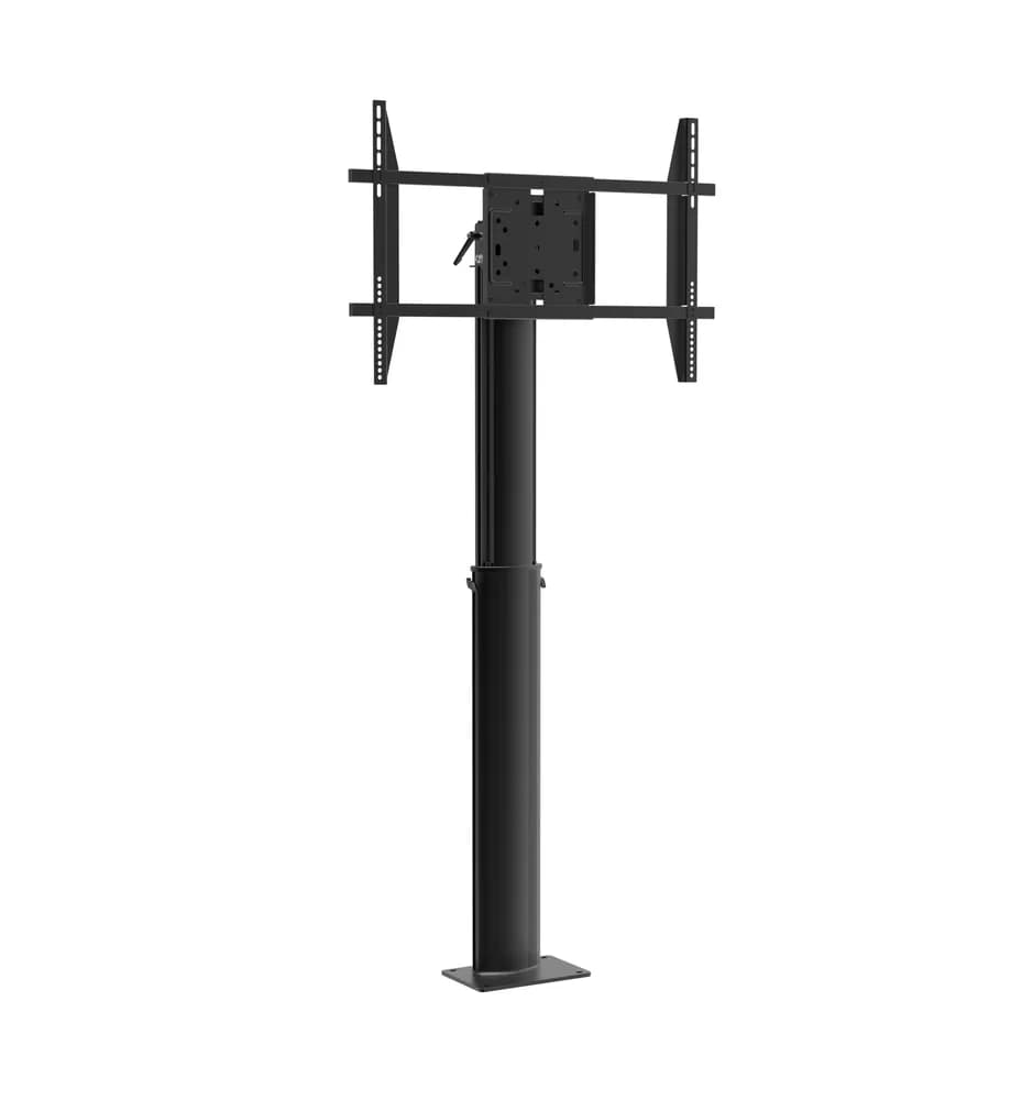 Stand TV fixat de podea, Blackmount FLOORFIX, 37"-70", max.45kg, reglabil pe inaltime 860~1460mm, otel, negru