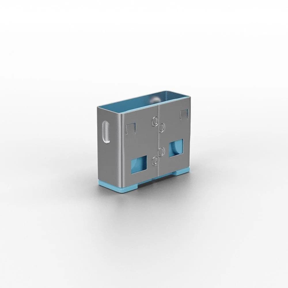 Adaptor USB Locks Lindy, 10 USB, blue