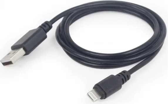 CABLU alimentare si date GEMBIRD, pt. smartphone, USB 2.0 (T) la Lightning (T), 2m, negru, "CC-USB2-AMLM-2M"