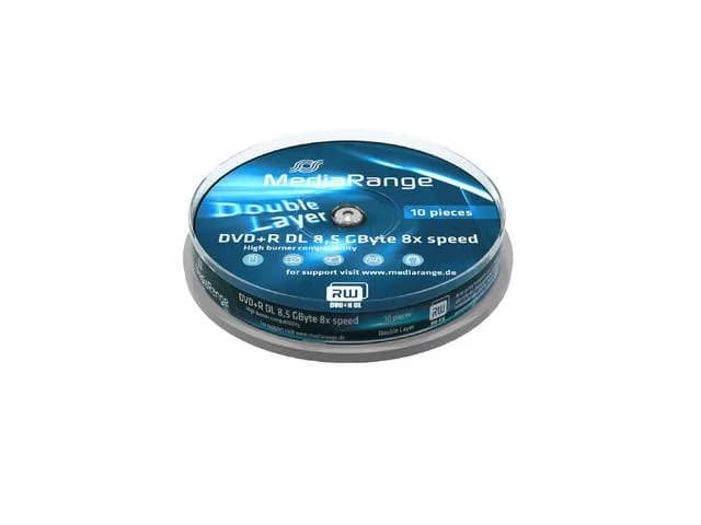 MediaRange DVD+R Double Layer 8.5GB 8x Cake10 "MR466"