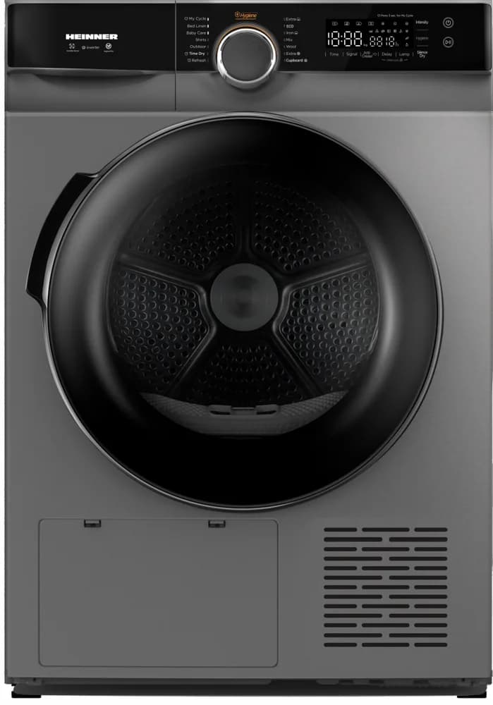 Uscator de rufe HEINNER HHPD-M9K3SA+++, 9 kg, Inverter, Clasa: C, Argintiu