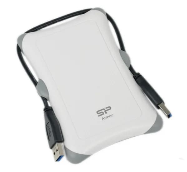 HDD extern portabil Silicon Power Armor A30 1TB Anti-shock USB 3.0 alb "SP010TBPHDA30S3W"