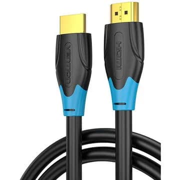 Cablu video Vention, HDMI(T) la HDMI(T), 1.5m, rezolutie maxima 4K la 60Hz, conectori auriti, cupru, invelis PVC, negru, "AACBG" - 6922794732650