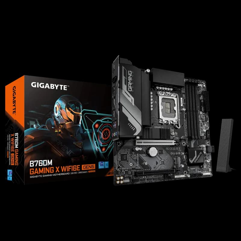 Placa de baza Gigabyte B760M Gaming X WiFi6E Gen5, LGA 1700, DDR5, Micro-ATX