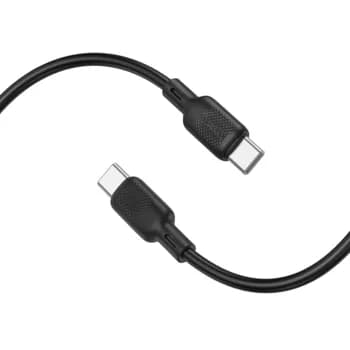 CABLU alimentare si date Borofone "BX113", Fast Charging Data Cable pt. smartphone, USB Type-C la USB Type-C 60W, 2m, negru "6941991115516"