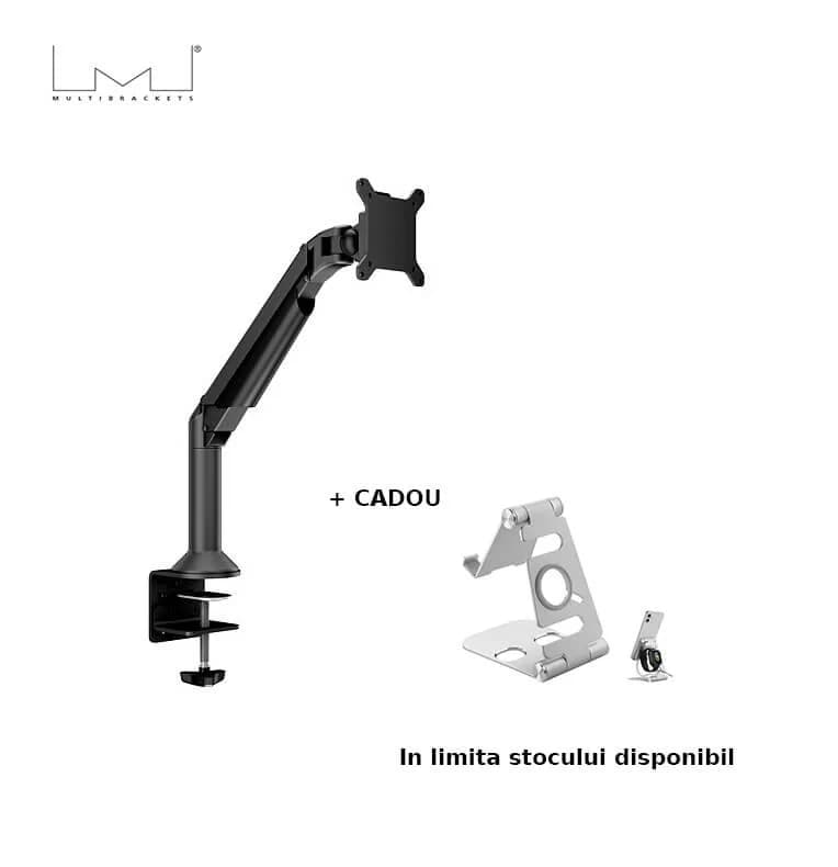 Suport Monitor/LCD/LED Gas Lift NEGRU Multibrackets MB-9369, 15 - 32", masa/perete, min. 2 - max. 10 kg
