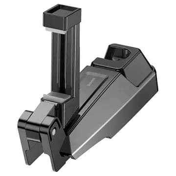 SUPORT AUTO Baseus pt. SmartPhone, fixare pe tetiera, ofera posibilitatea reglarii unghiului de vizionare pe verticala si orizontala (360 de grade), negru "SUHZ-A01" - 6953156291973