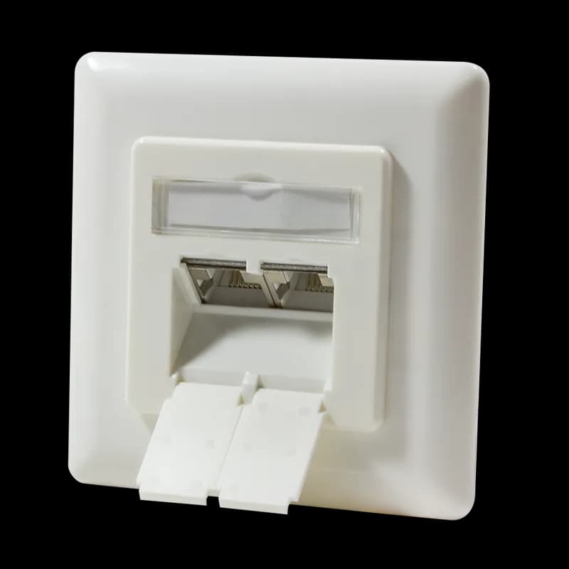 PRIZA RJ-45 aplicabila cu 2 iesiri LOGILINK pt. cablu FTP, Cat6A,RJ-45 (M) x 2, ecranat, plastic cu metal, pure white, 1 buc, "NP0021"