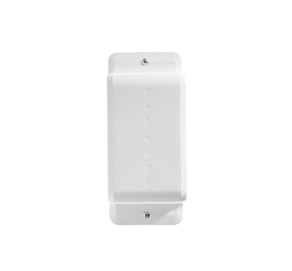 Detector digital cu vedere laterală, Paradox NV780MX, și 4 senzori duali cu anti-mascare și imunitate la animale - seria ENVY; modelul încorporează 2 detectoare IR pasive, dispuse la 180°, cu câte 2 elemente de detecție (total 8 raze înguste); NV780MX - funcționează atât în mod convențional, cât și