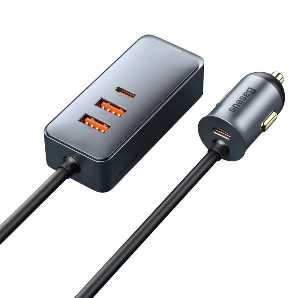 INCARCATOR auto Baseus Share Together PPS, 2 x USB max. 3A si 2 x USB Type-C max 3A, total output 120W, lungime cablu 1.5m, pt. bricheta auto, black "CCBT-A0G"-6953156206670