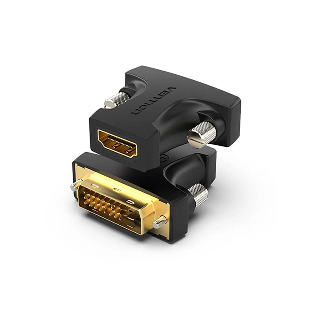 Adaptor video Vention, HDMI(M) la DVI-D(T) (24+1), rezolutie maxima 1080p la 60 Hz, conectori auriti, dublu sens, invelis PVC, negru, "AILB0" - 6922794747845
