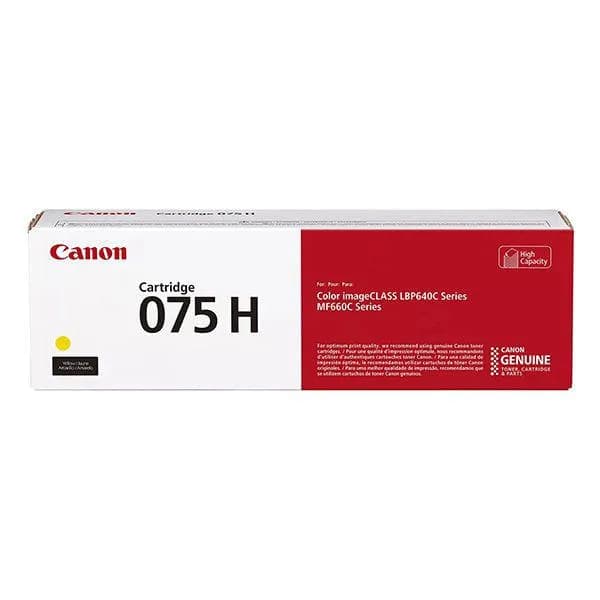 Toner CANON 075 High Capacity, Yellow