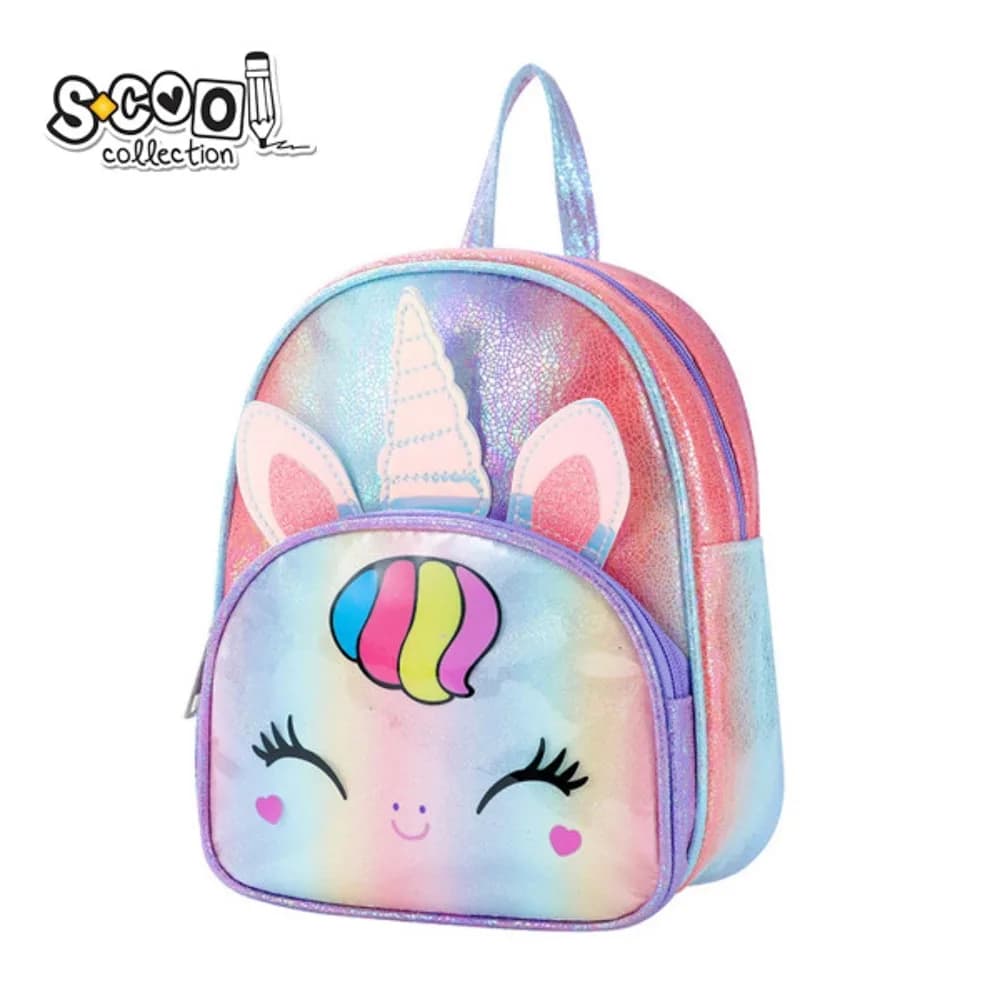 Ghiozdan gradinita Glitter, 25x32x11 cm, UNICORN - S-COOL