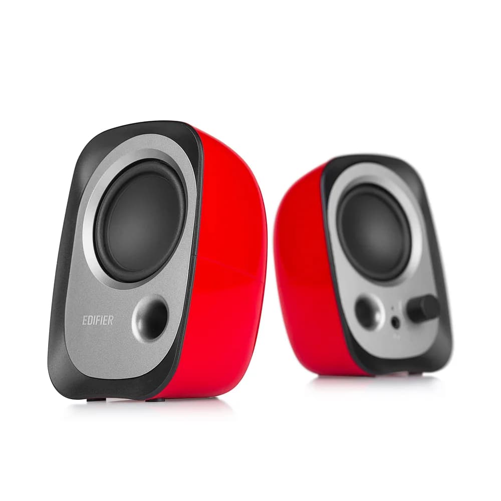 BOXE EDIFIER 2.0, RMS: 4W (2 x 2W), bass reflex port, USB power, red, "R12U-RD"