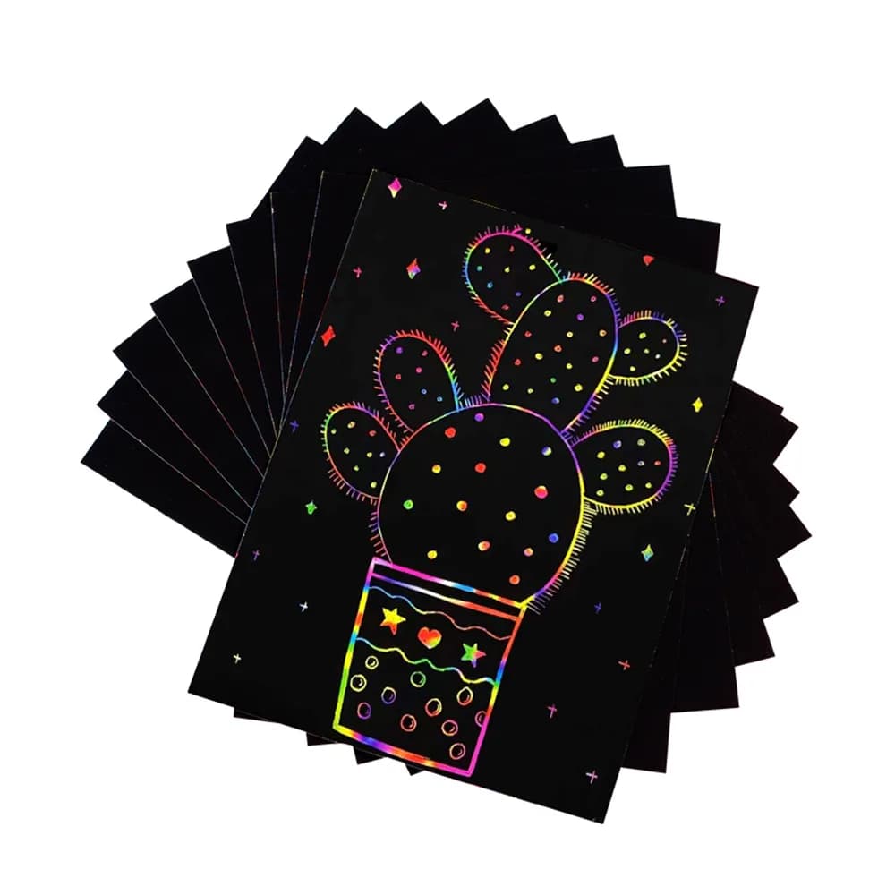 Material pentru gravare laser TwoTrees A4 colorful scratch paper (10 buc)