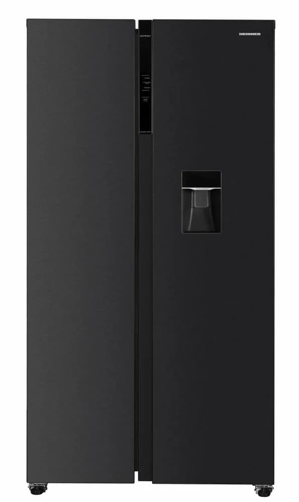Side by Side HEINNER HSBS-HM592NFDXWDE++, No Frost, 592 L, Clasa E, Dozator apa, Inox antracit