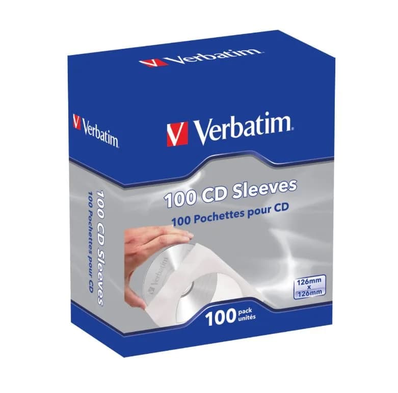 PLICURI HARTIE VERBATIM SET 100 BUC "49976"