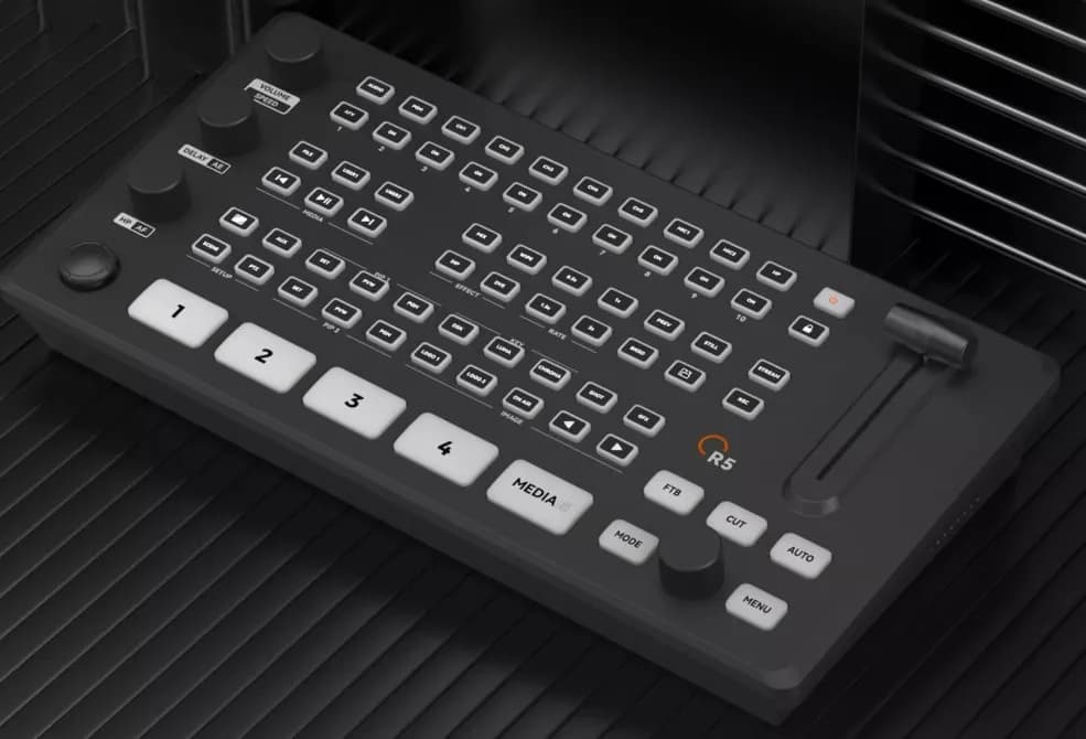 SPROLINK NeoLIVE R5, Mixer AV 5 Canale = 4 x HDMI + IP/UVC, 1080p, pentru Videoconferinta, Transmisiuni Directe & Inregi