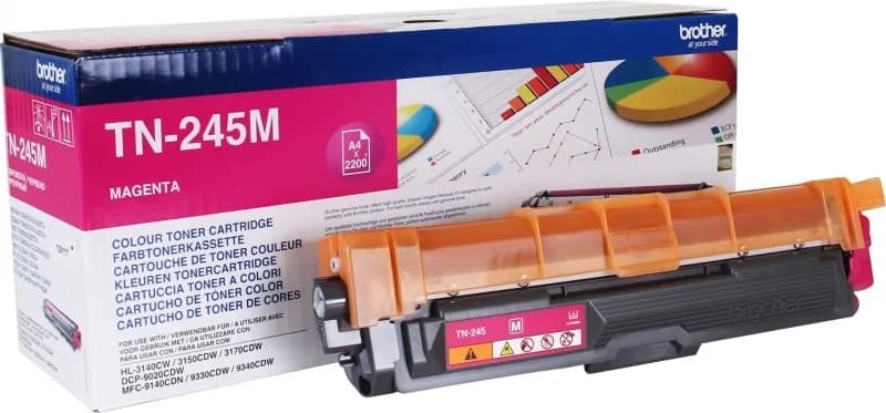 Toner Original Brother Magenta, TN245M, pentru HL-3140|3170|DCP-9015|9020| MFC-|9140|9340, 3K,"TN245M"